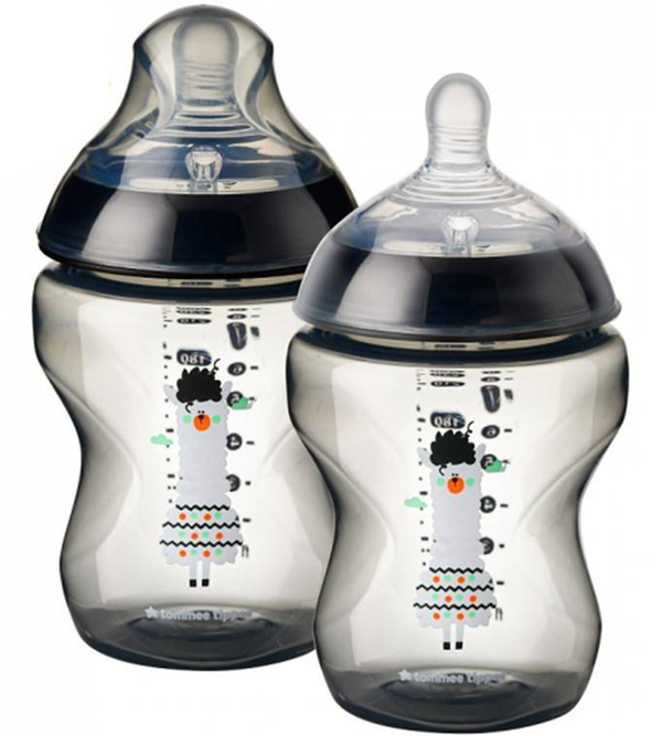 TT Baby Decorated Bottle 3m+ 260ml 9OZ 2PK 422585/38 (A+)