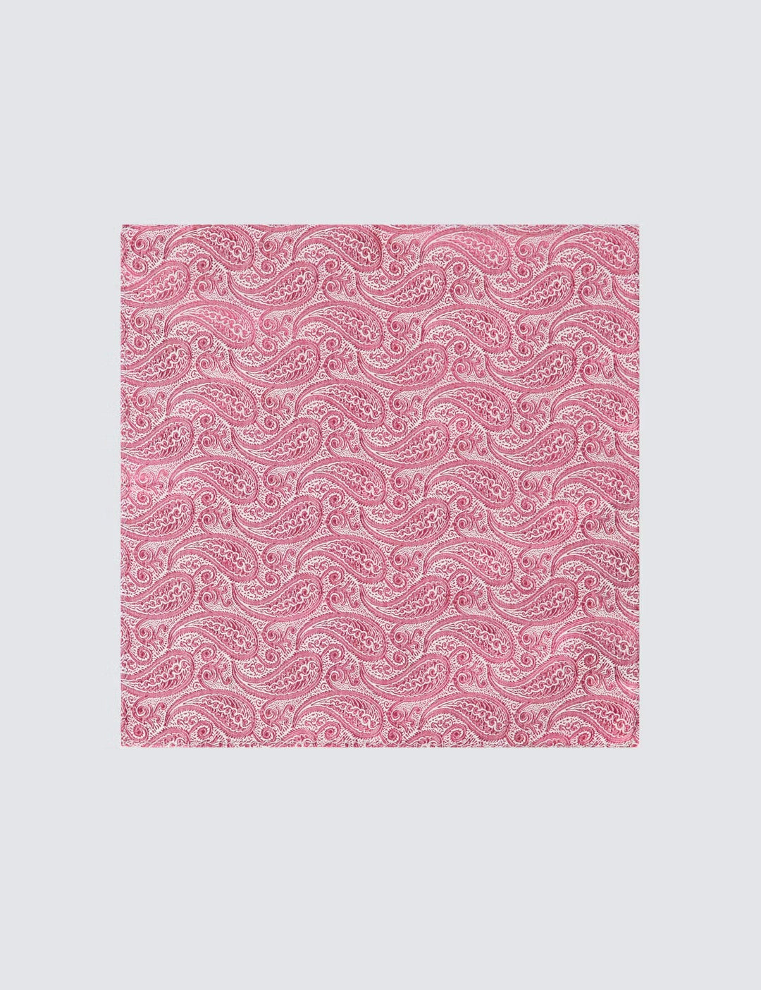 H & C Men Silk Paisley Design Pocket Hankies HADSA101 (Rose)