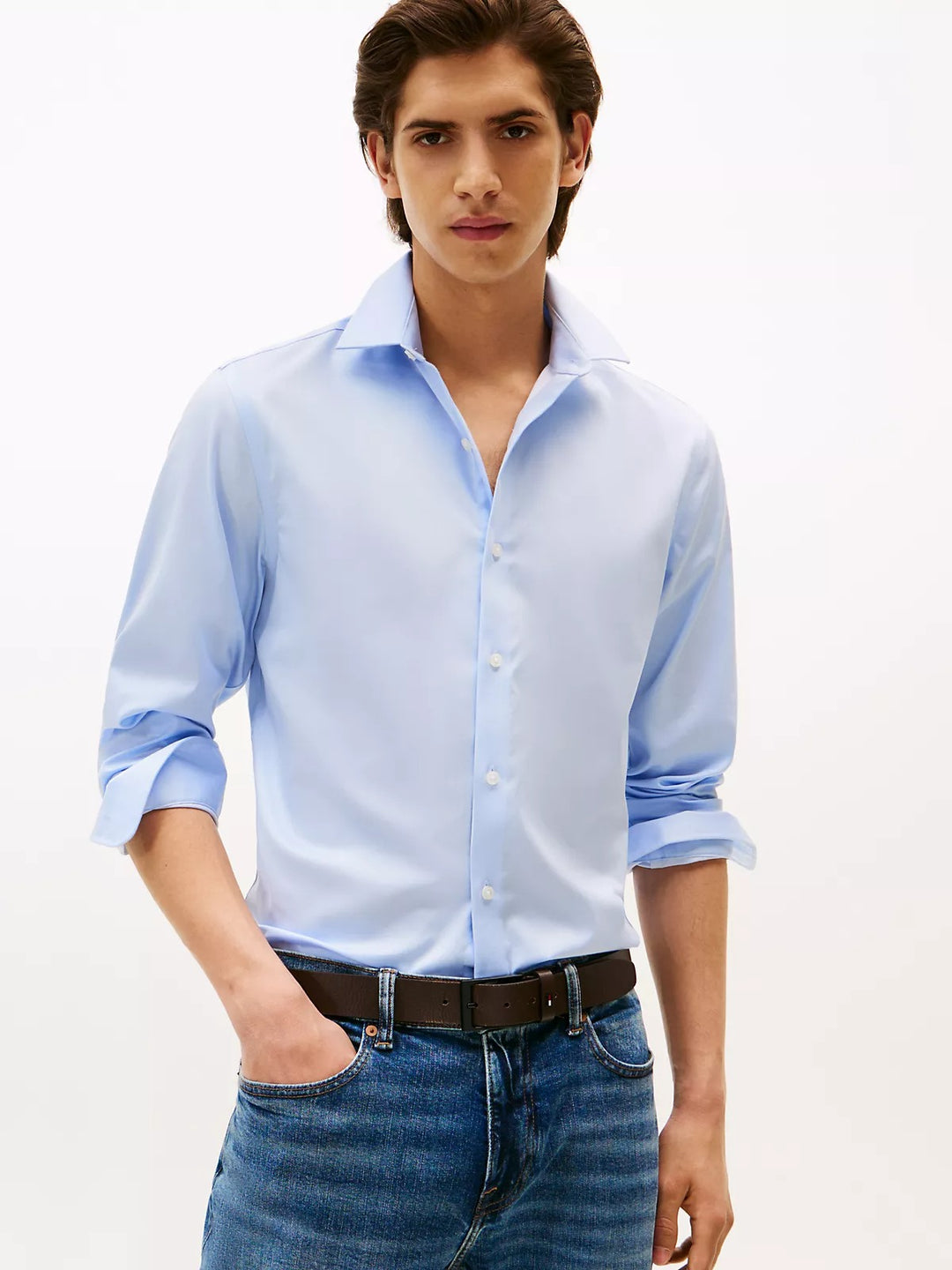 TH Men L/S Formal Shirt 01T0533-CRE