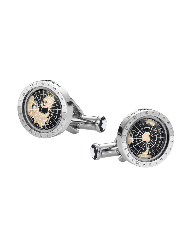 Montblanc 1858 Geosphere Cufflinks Black MB126164