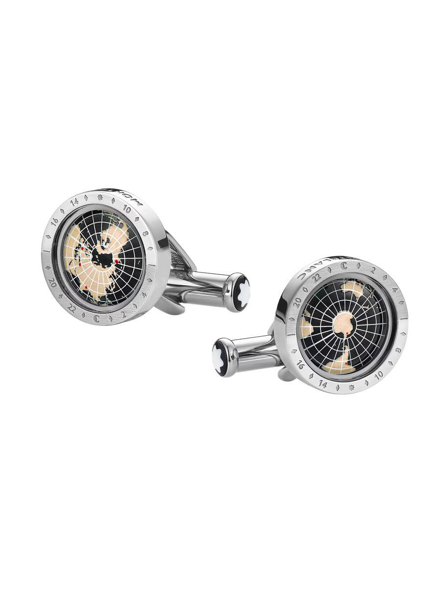 Montblanc 1858 Geosphere Cufflinks Black MB126164
