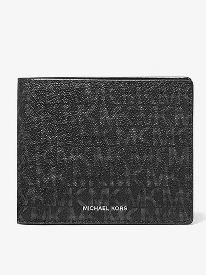 MK Men Cooper Logo Billfold Wallet Black 36U9LCRF3B
