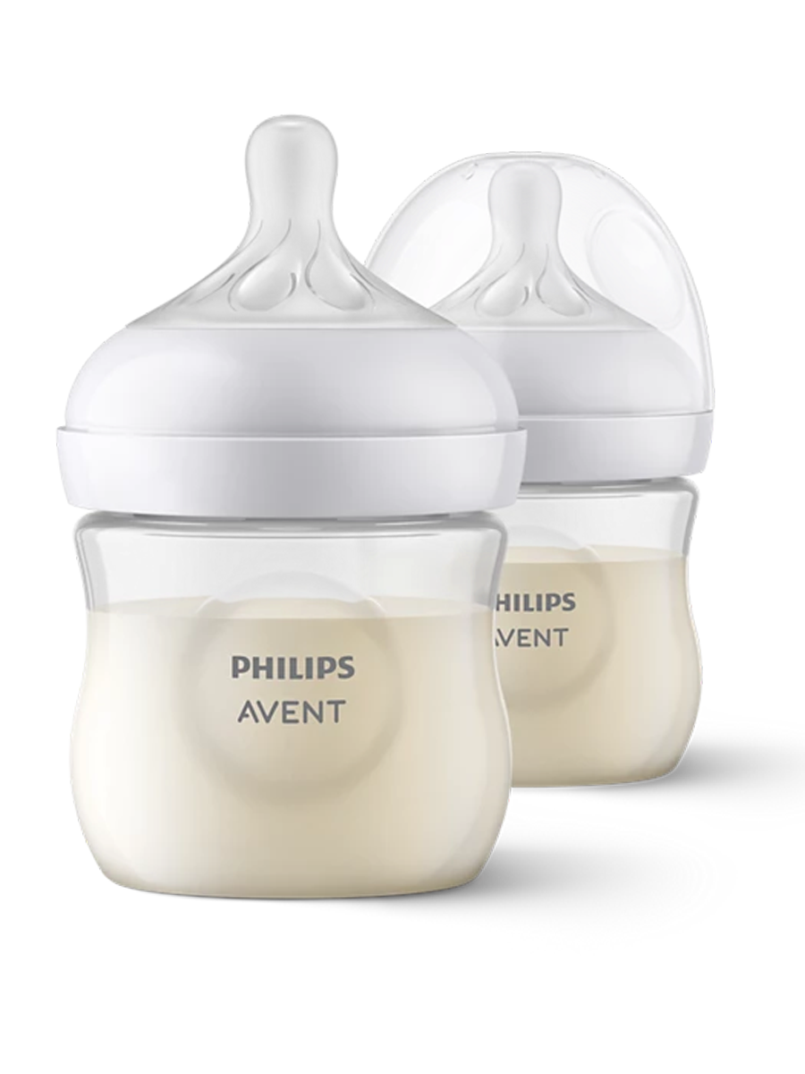 AP Baby Natural Response Feeding Bottle 2PK 0m+ 125ml 4oz SCY900/02