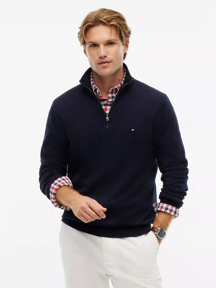 TH Men L/S Half Zip Zipper MT-78J9329