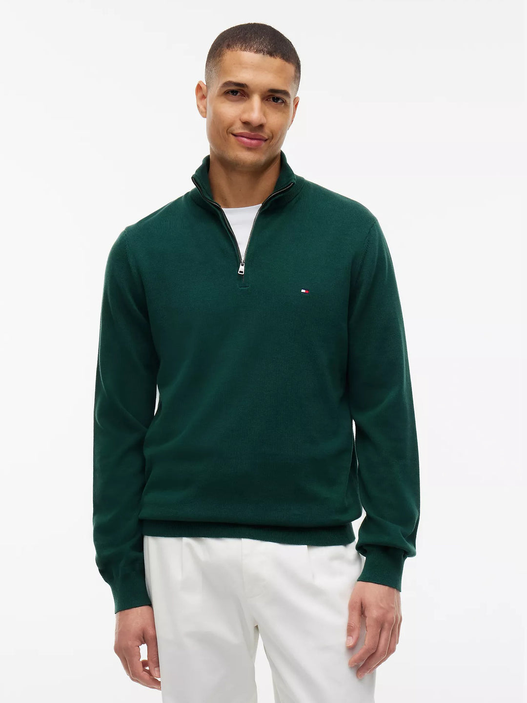 TH Men L/S Half Zip Zipper MT-78J9329