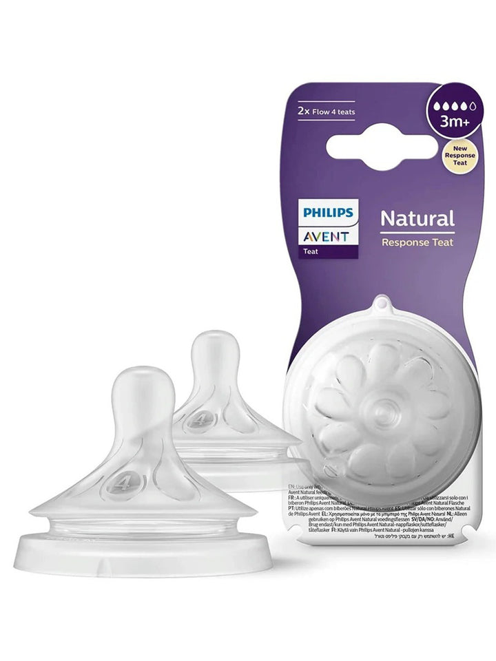 AP Baby Natural 2Pk Silicone Teat 3m+ SCY964/02