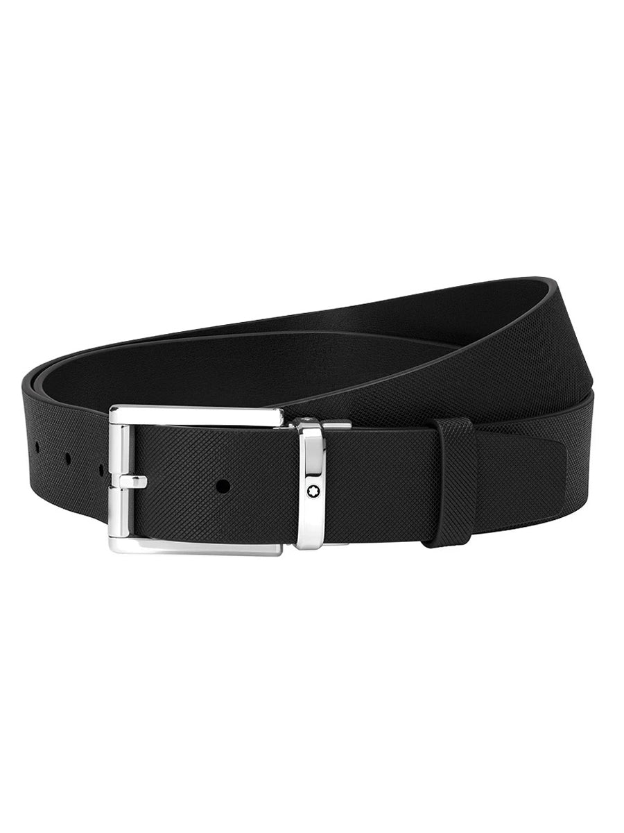 Montblanc Black 35 mm Leather Belt MB126028