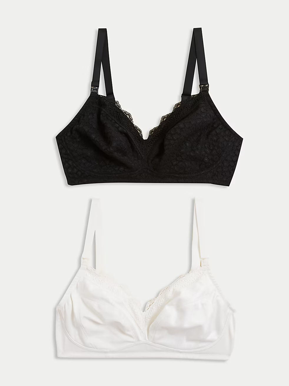 M&S N/W F/C 2 Pack Nursing Bra T33/0701