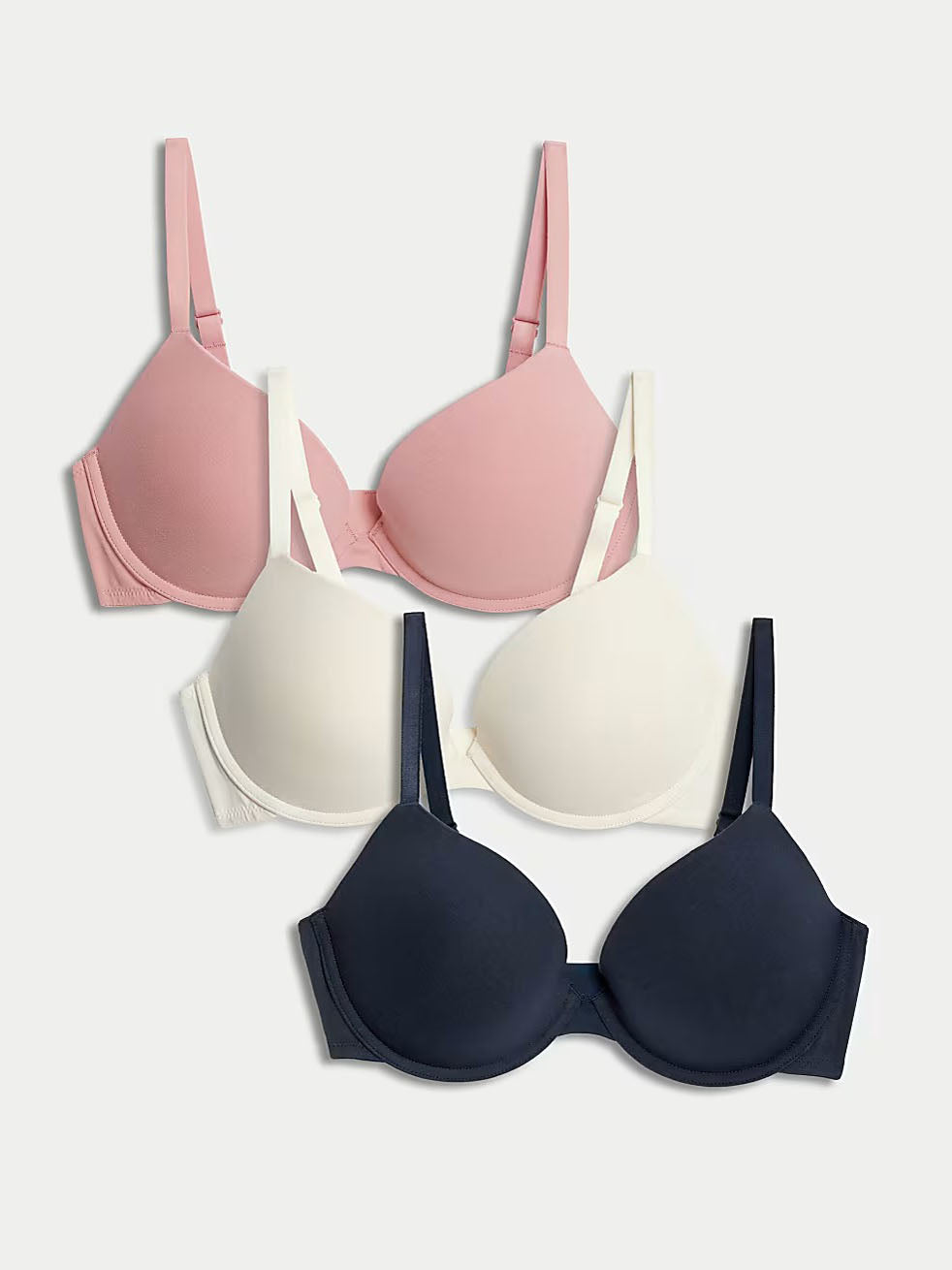 M&S 3 Pack U/W Padded Bra T33/6810