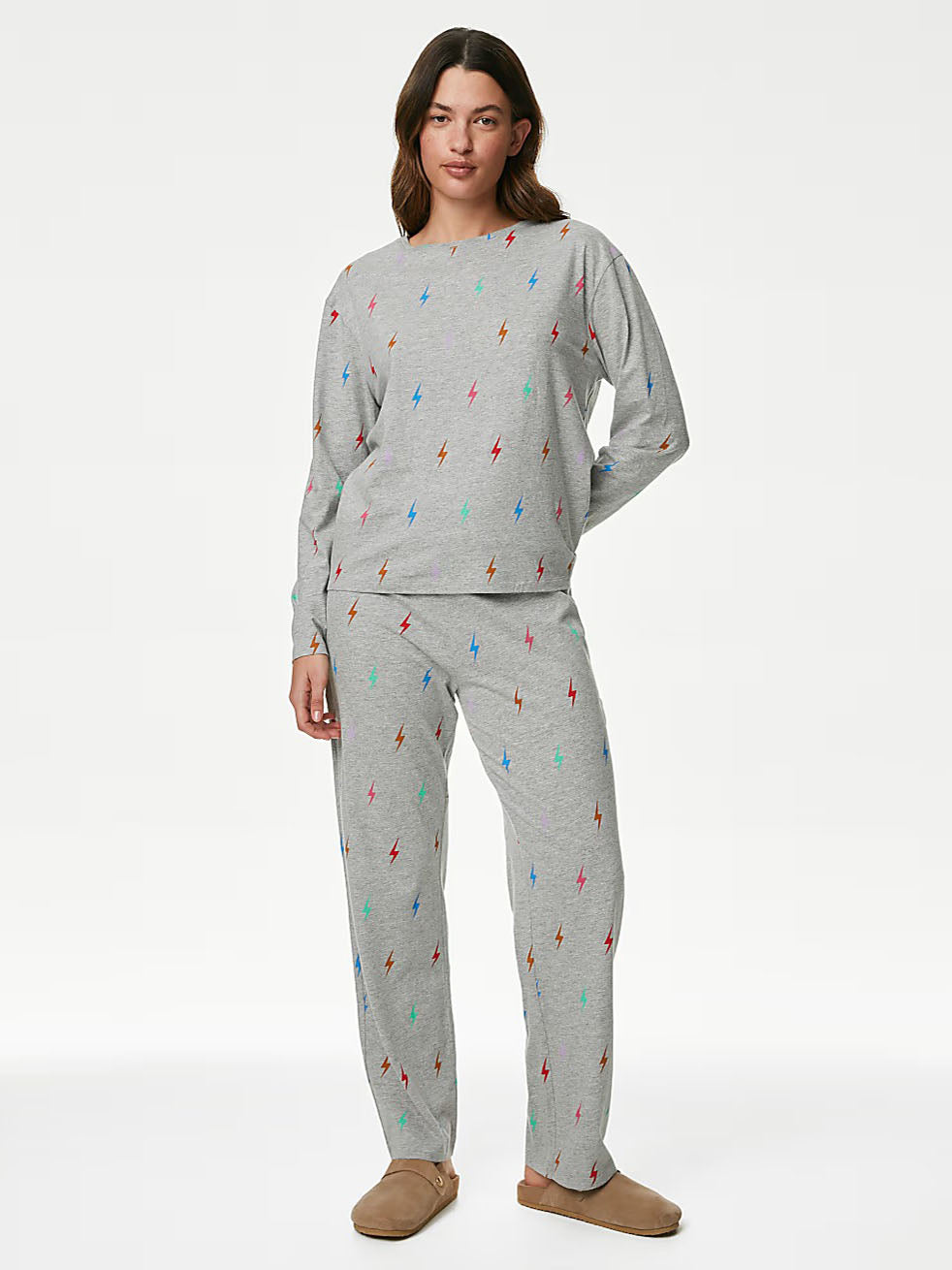 M&S Ladies L/S Pajama Suit T37/4570F