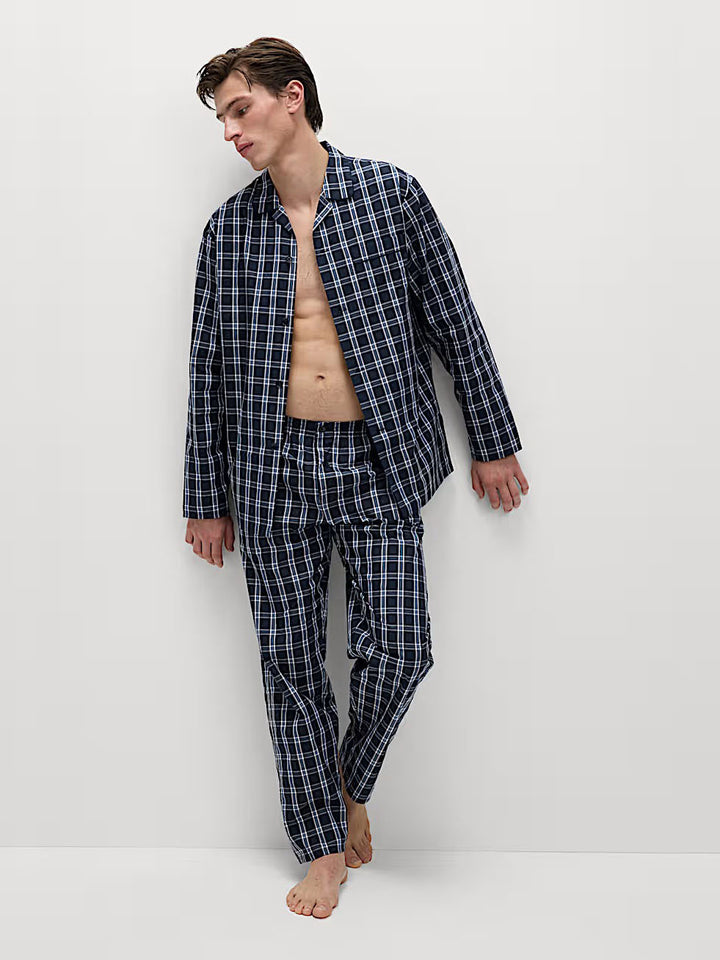 M&S Men Pure Cotton Night Suit T07/4756