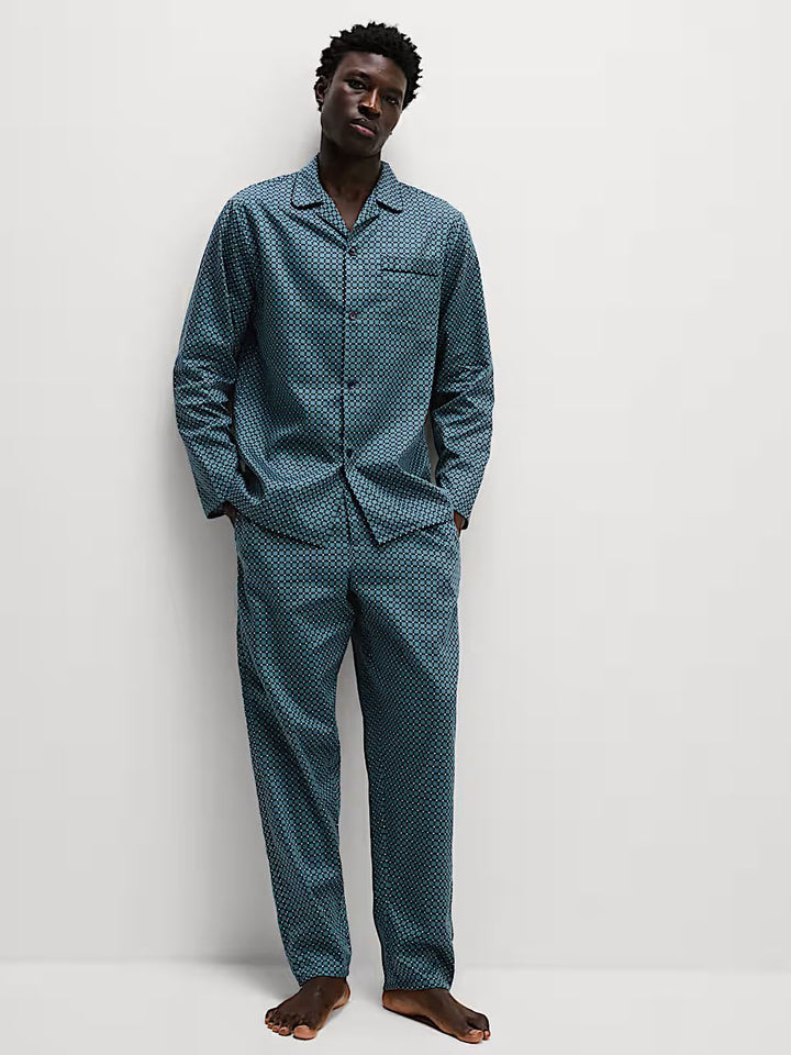 M&S Men Pure Cotton Night Suit T07/4773