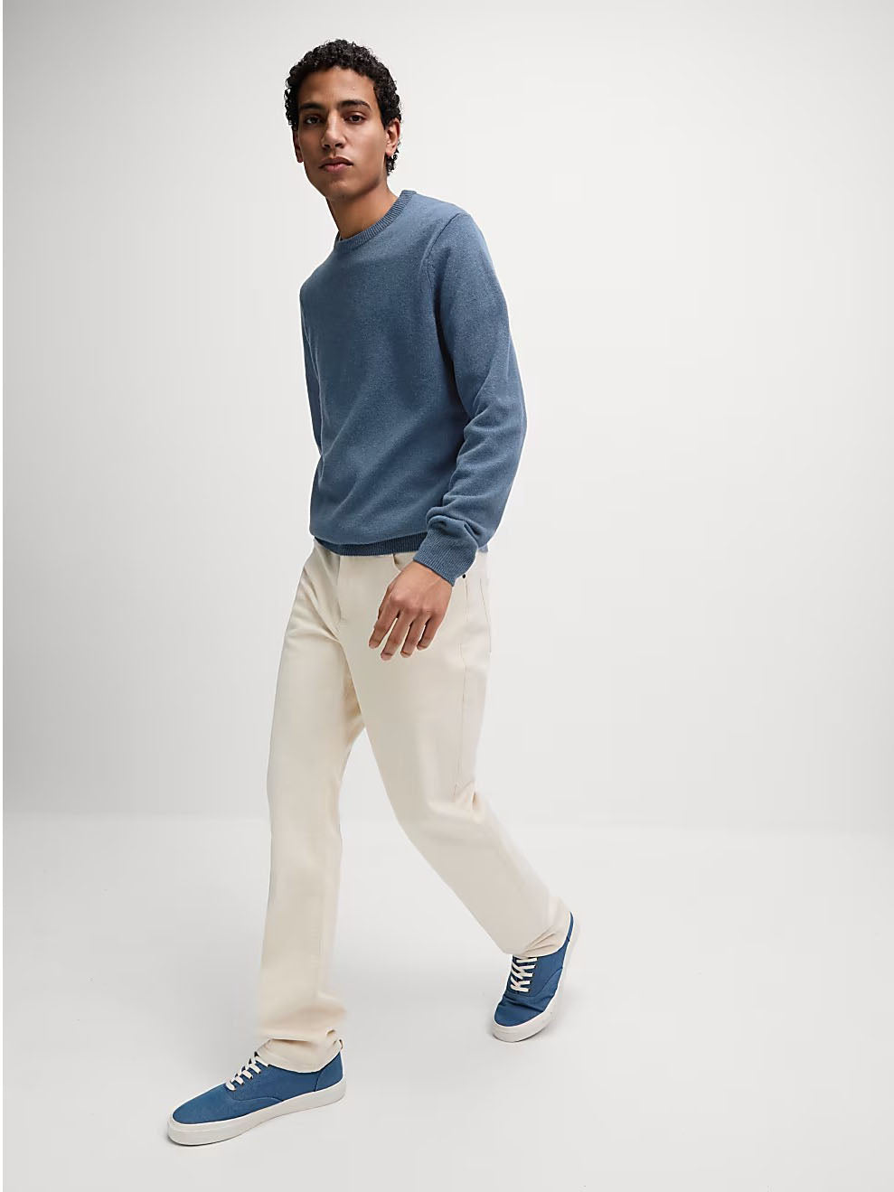 M&S Men L/S Extra Fine Lambswool R-N Jersey T30/2910M