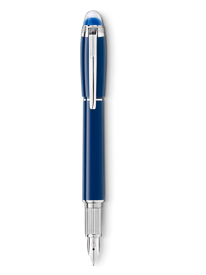MB Starwalker Blue Planet Precious Resin Fountain Pen MB132439
