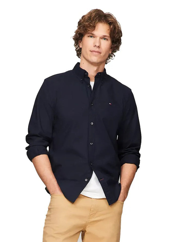Tommy Hilfiger Men L/S RF Button Down Plain Shirt AT-SB-78J8433