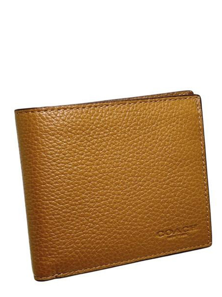 Coach Mens Wallet Tan CR398