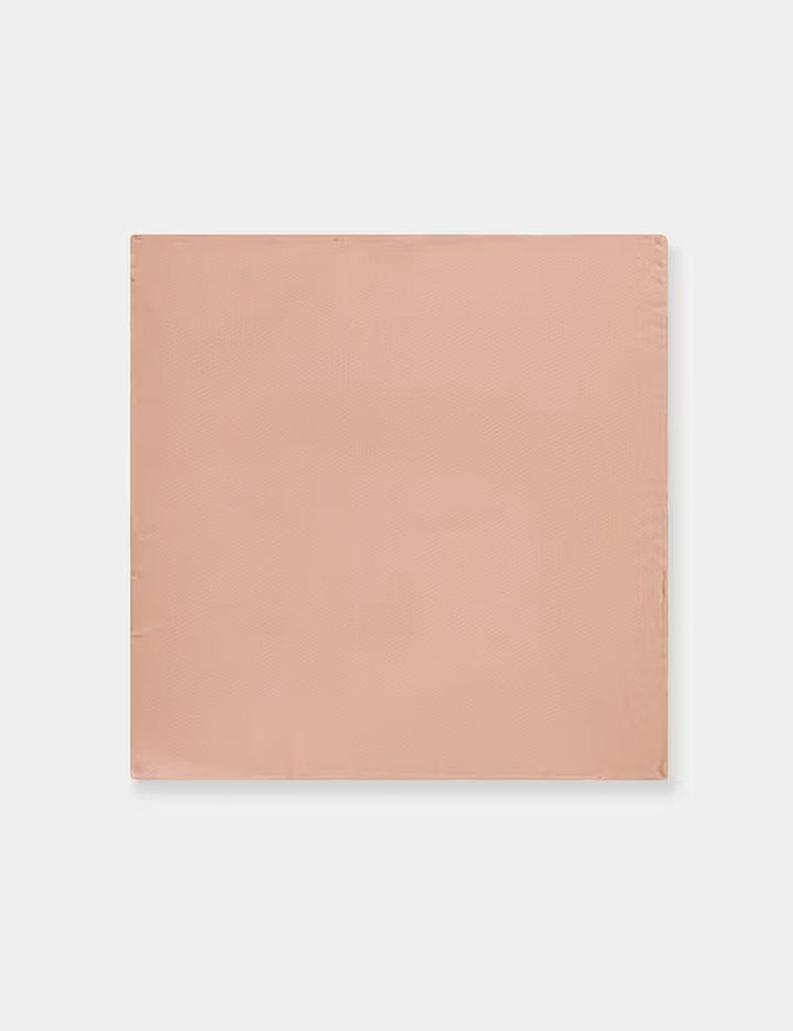 H & C Men Silk Plain Pocket Hankies HAPMA250 (Peach)