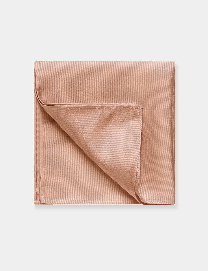 H & C Men Silk Plain Pocket Hankies HAPMA250 (Peach)