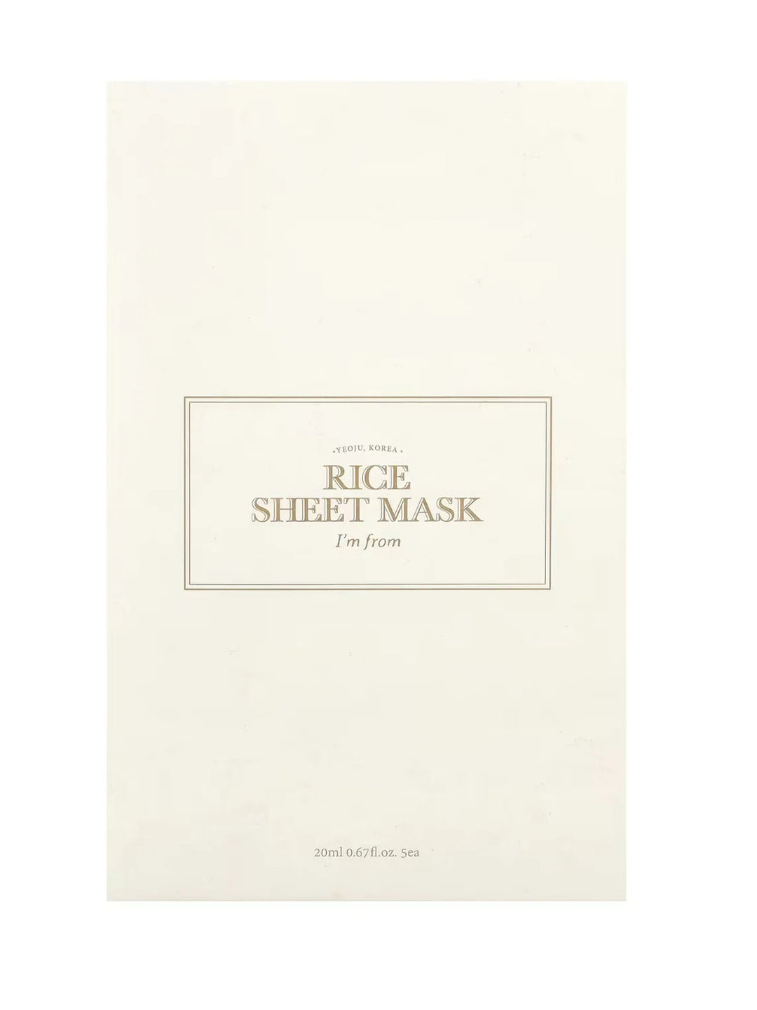 I'm From Rice Sheet Mask 20ml