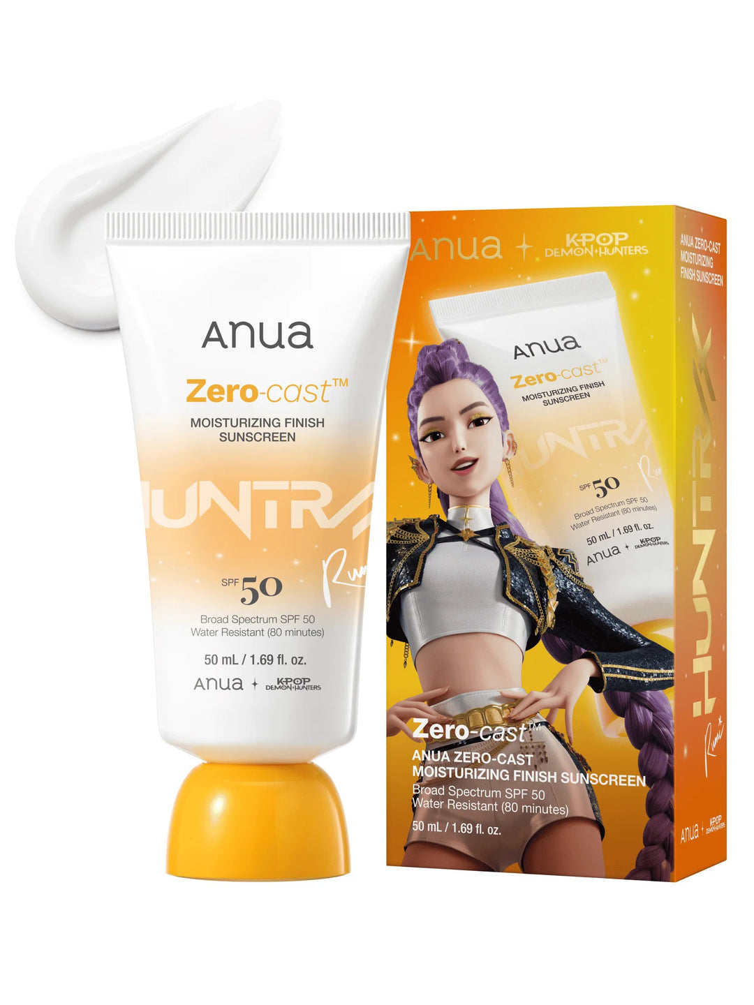 Anua Zero-Cast Moisturizing Finish Sun Screen 50ml
