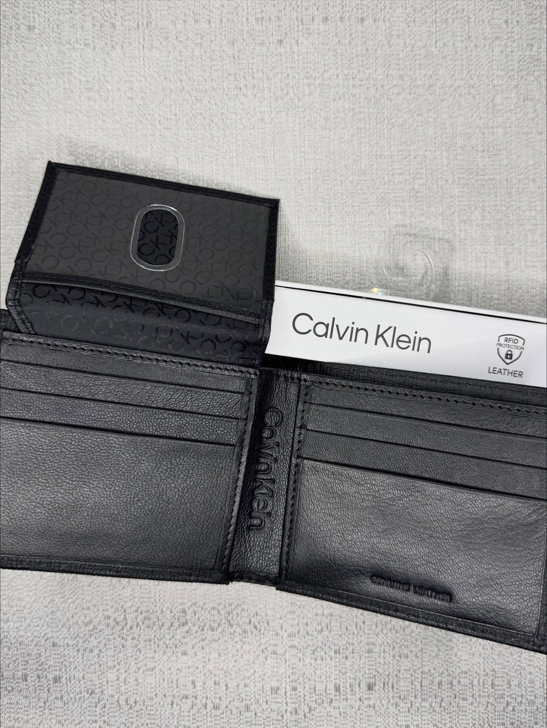 CK Men Leather Wallet Black MT-31KA22C062