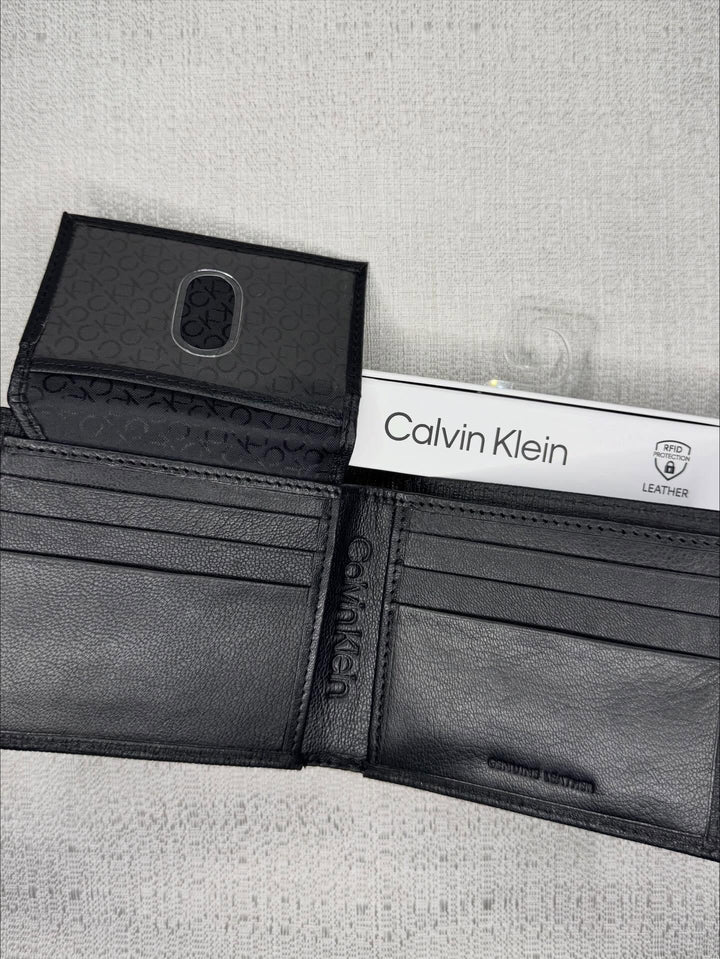 CK Men Leather Wallet Black MT-31KA22C062