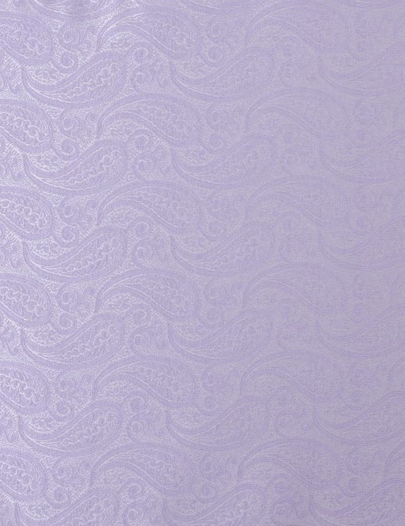 H & C Men Silk Paisley Design Pocket Hankies HADSA101 (Lilac)