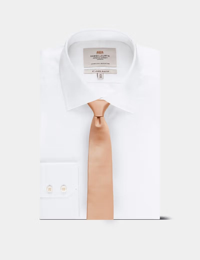 H & C Men 100%Silk Plain Repp Tie TIPMA861