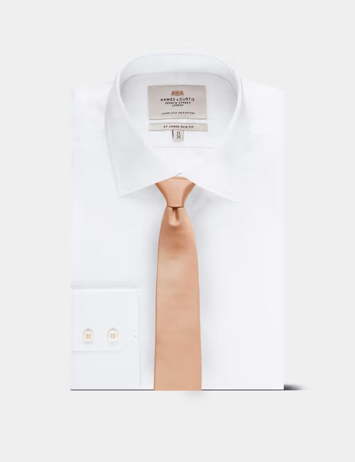 H & C Men 100%Silk Plain Repp Tie TIPMA861