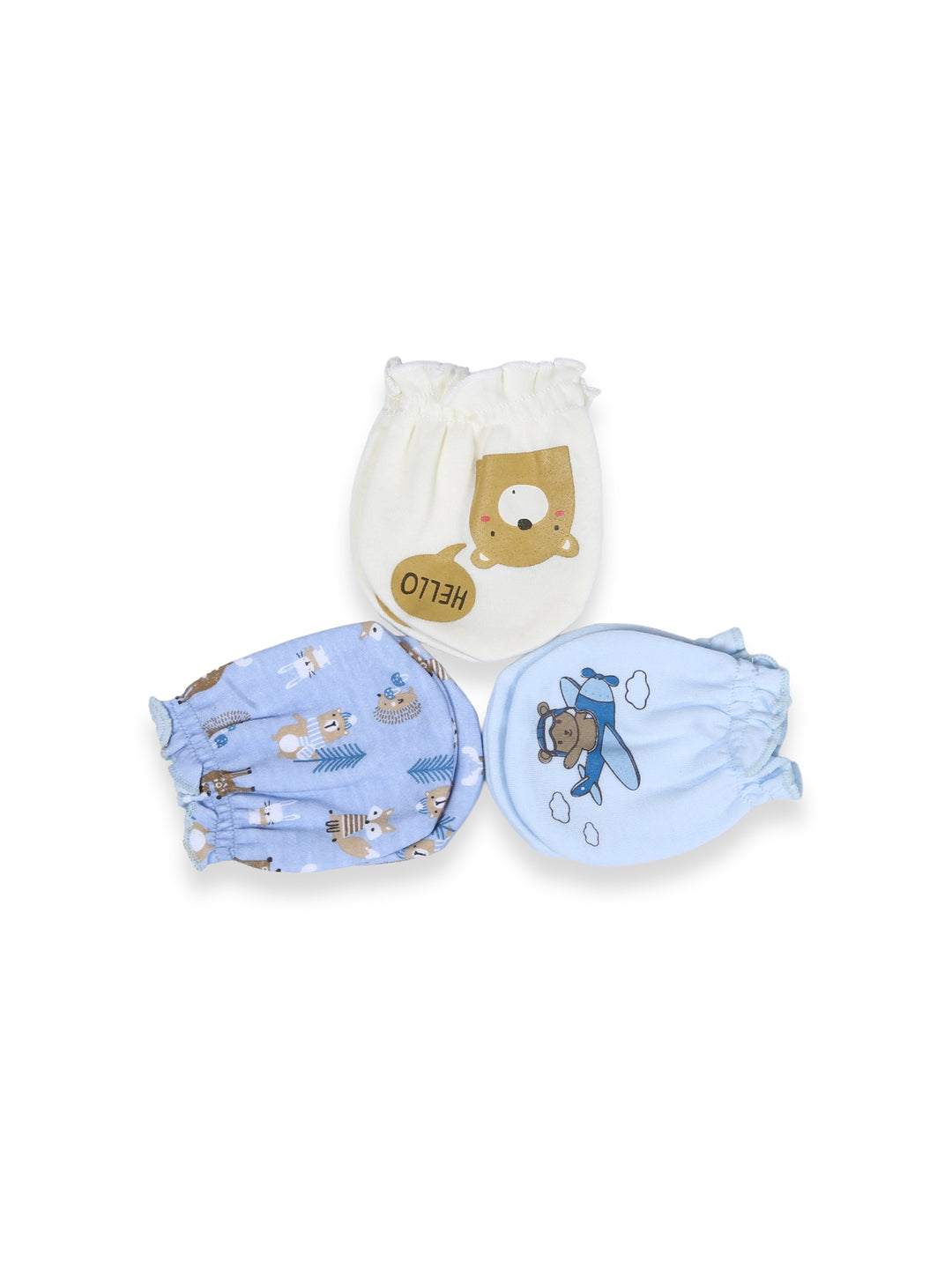 Wonder Child Baby Mitten 3Pk #262-017 (S-25)