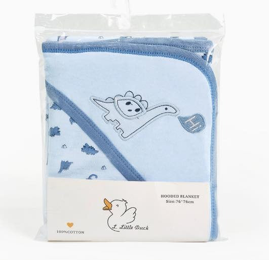 Little Duck Baby Wrapping Sheet With Hood #BK013 (S-25)