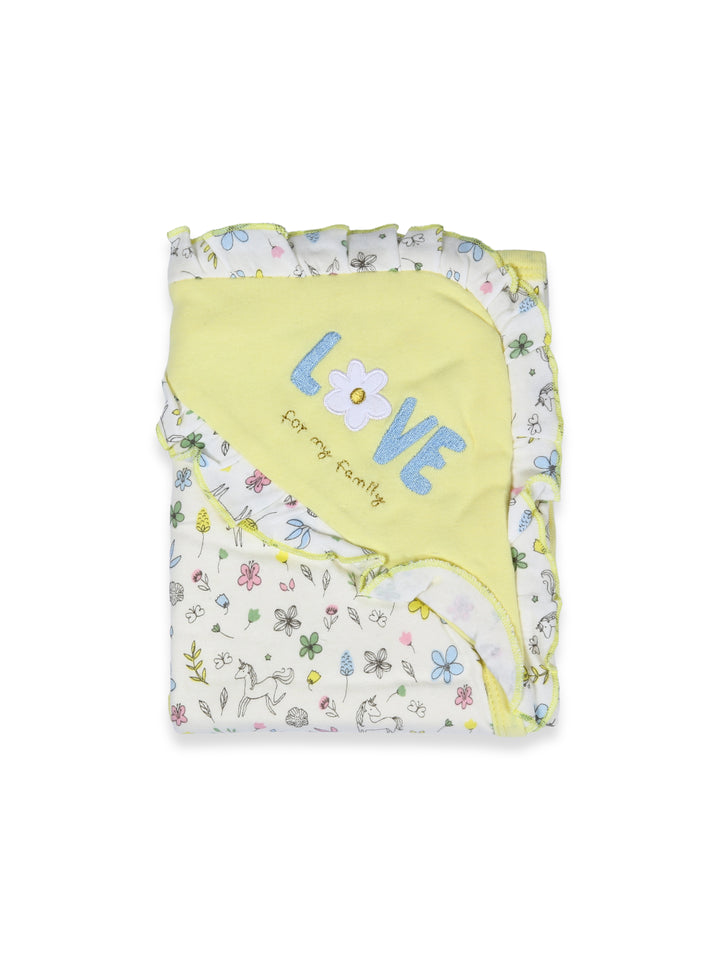 Little Duck Baby Wrapping Sheet With Hood #BK121 (S-25)