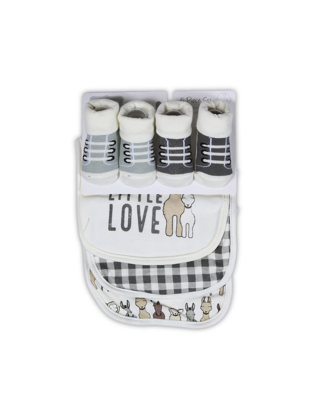 Imp Baby Bib & Booties Set 5Pcs #23487 (S-25)
