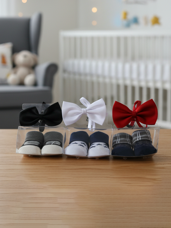 Hudson Baby Booties Socks Set 6Pcs #71592 (S-25)