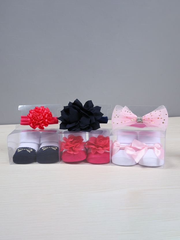 Bebe Favour Baby Booties Socks Set 3Pk #71596 (S-25)