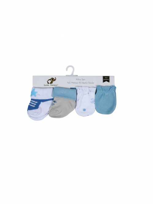 Bebe Favour Baby Mitten & Booties Set 4Pcs #BP71862 (S-25)