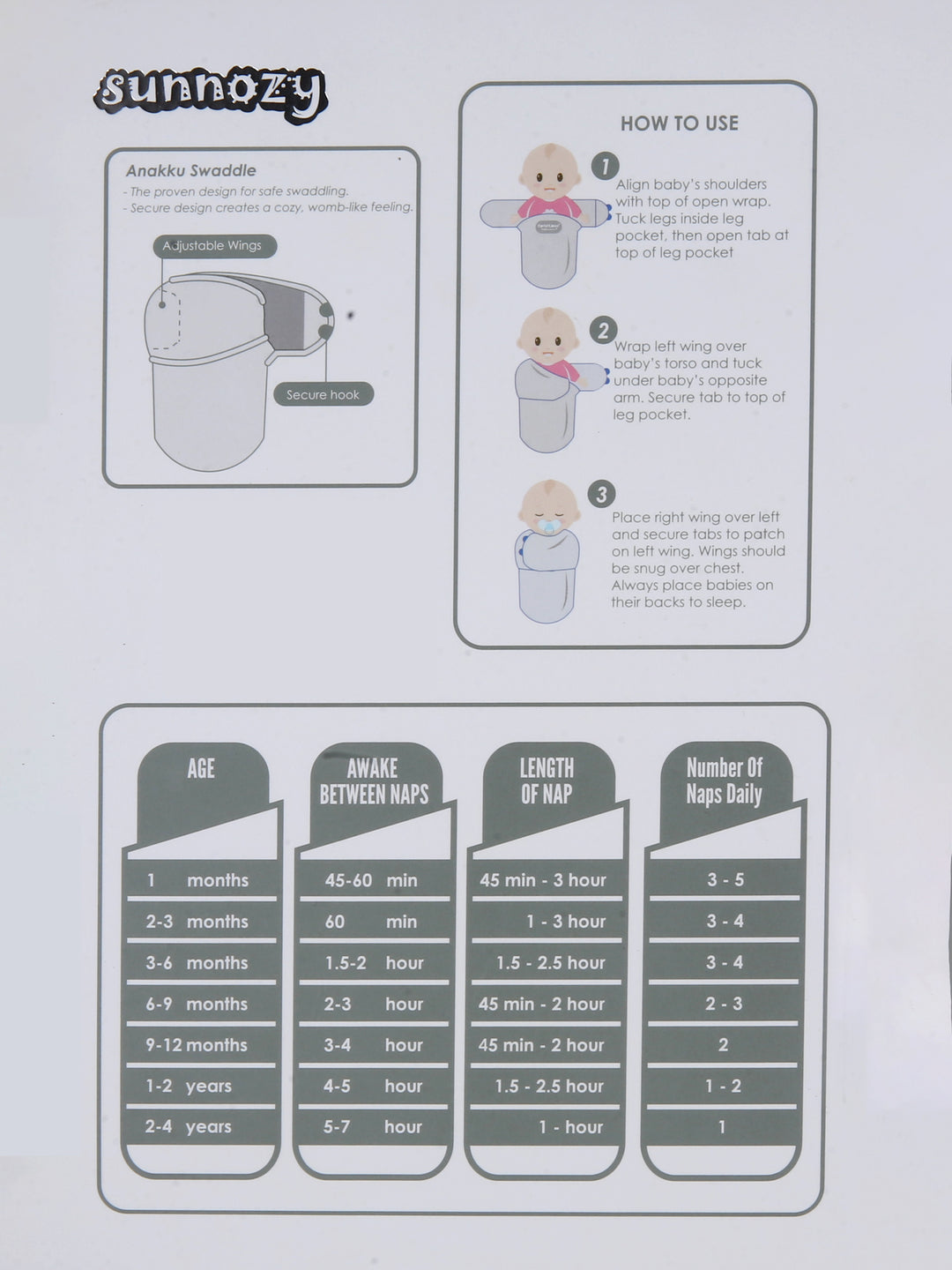 Sunnozy Baby Swaddle Sheet #CLSWA203 (S-25)