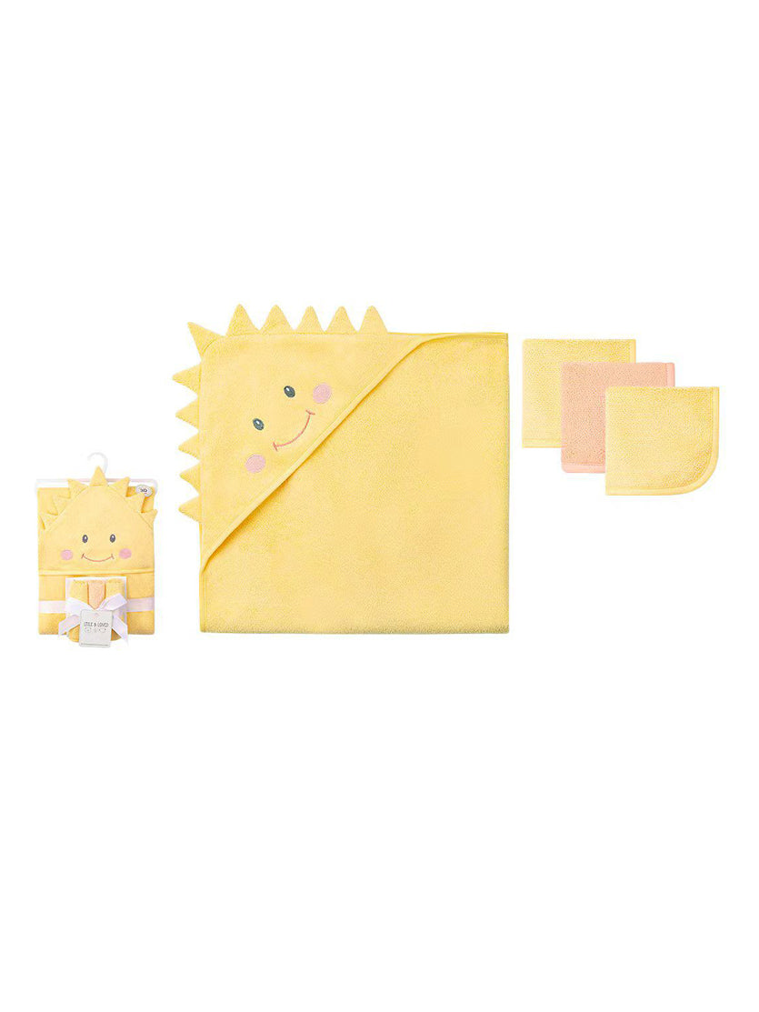 Imp Baby Bath Towel With Face Towel 4Pcs #D05161 (W-25)