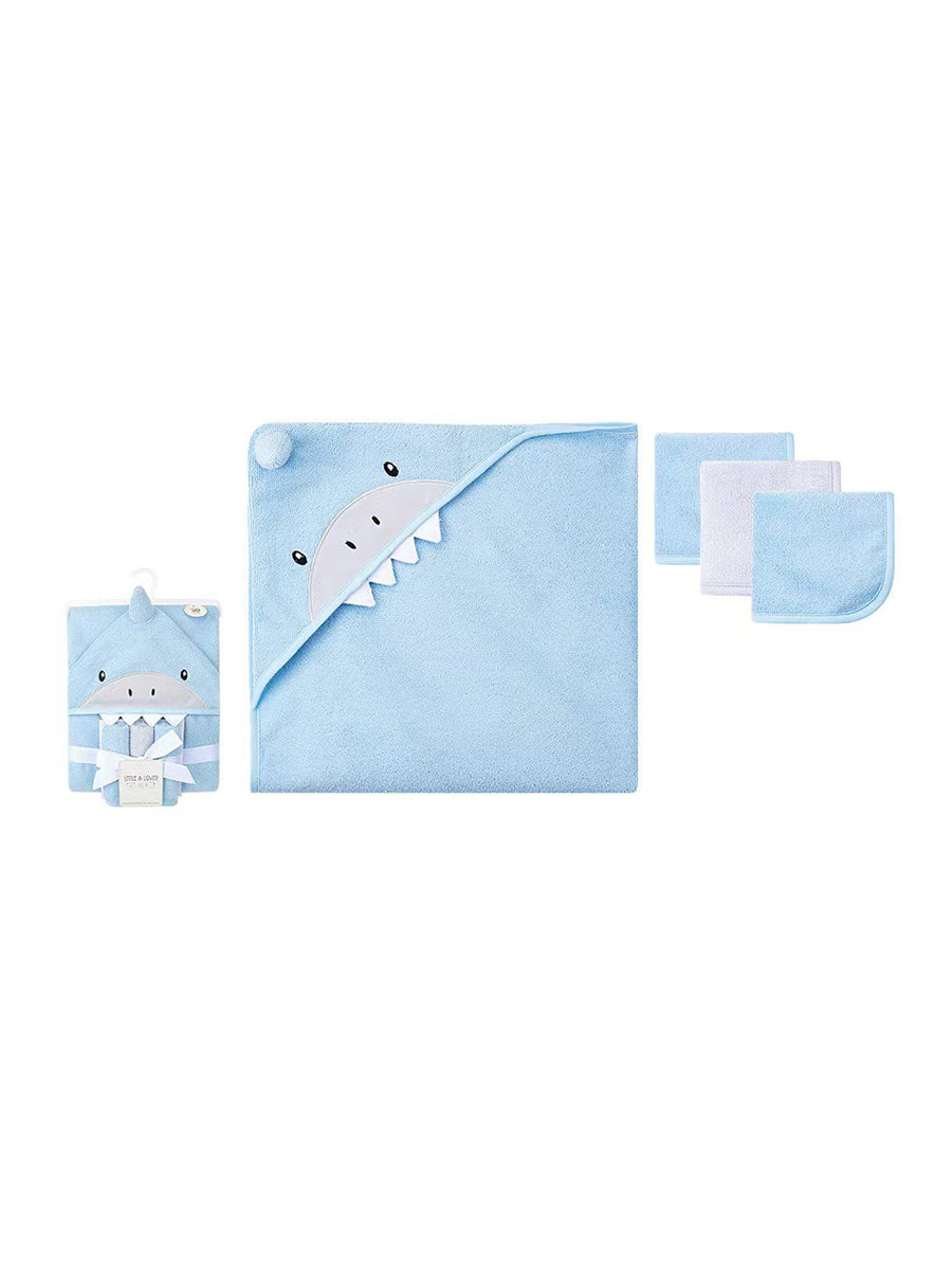 Imp Baby Bath Towel With Face Towel 4Pcs #D05158 (W-25)