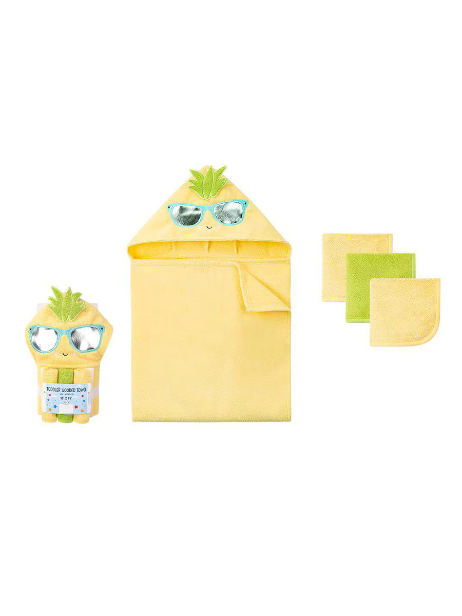 Imp Baby Bath Towel With Face Towel 4Pcs #D5164 (W-25)