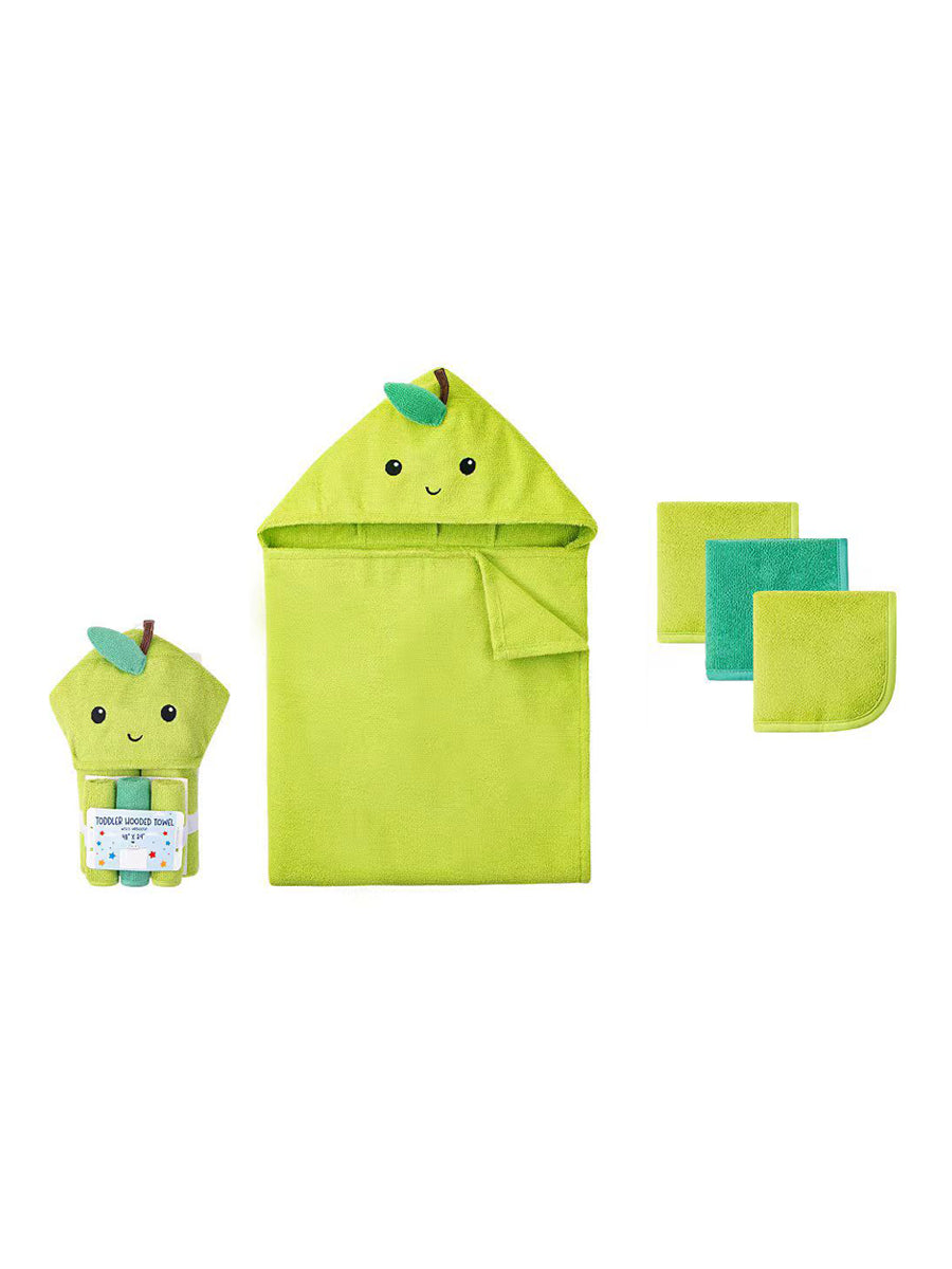 Imp Baby Bath Towel With Face Towel 4Pcs #D05163 (W-25)