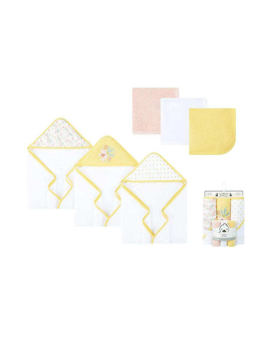 Duck & Duck Baby Bath Towel 6Pcs #D5123 (W-25)