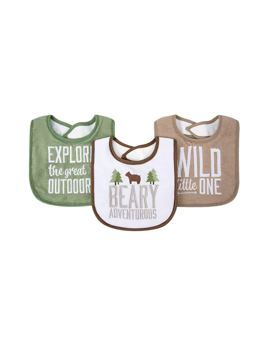 Hudson Baby Bib 3Pk #02801 (W-25)