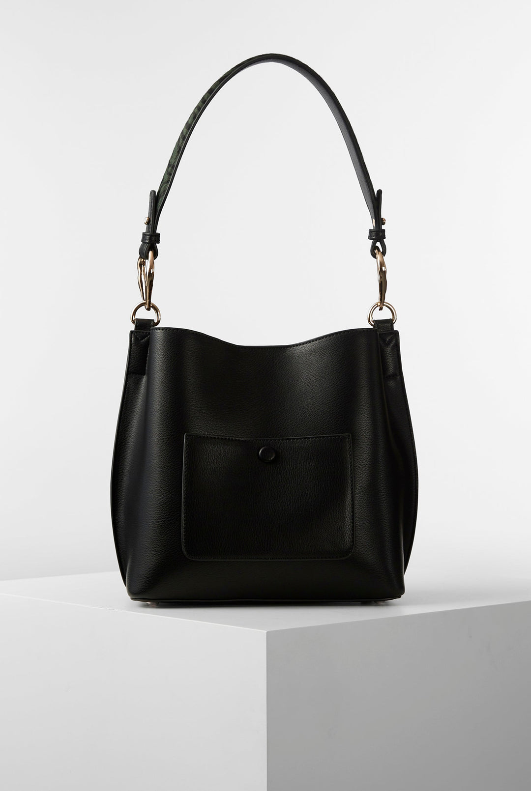 Celia Black Bucket Bag