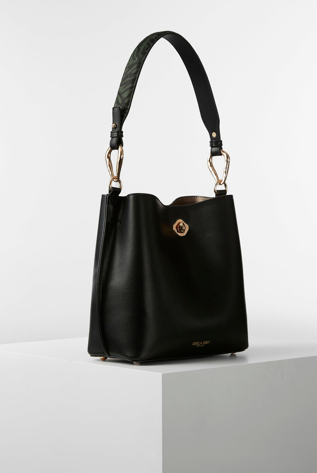 Celia Black Bucket Bag