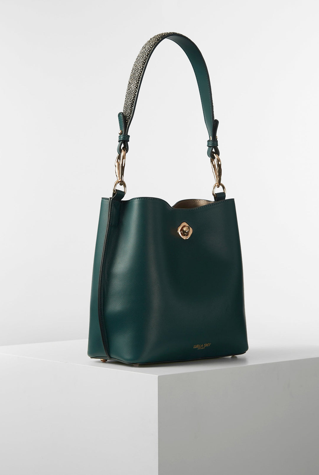 Celia Petrol Bucket Bag