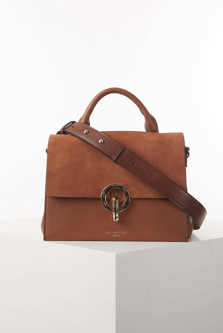 Elspeth Conker Top Handle Crossbody