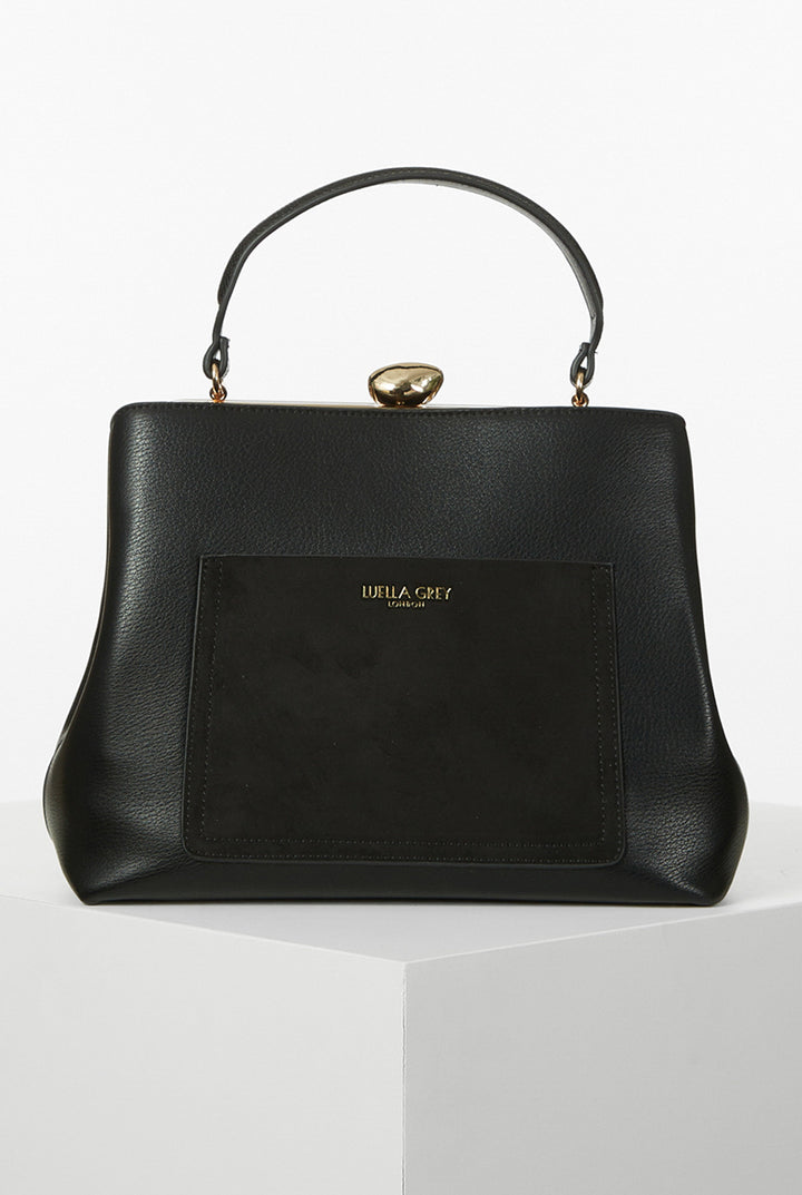 Hannah Black Framed Bag Tote
