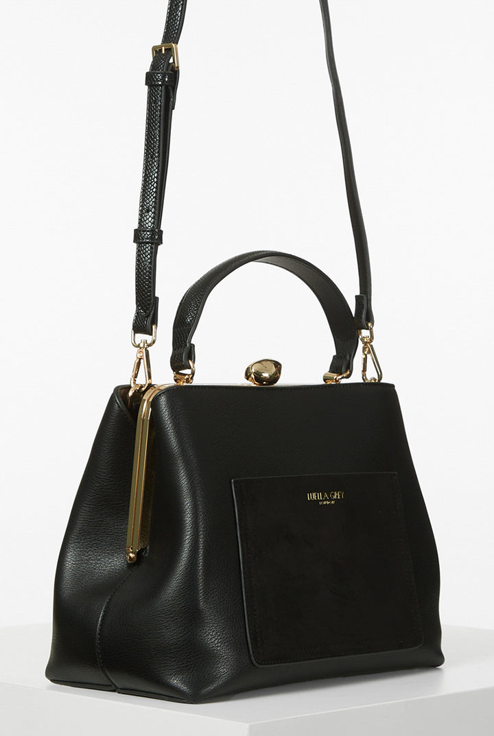 Hannah Black Framed Bag Tote