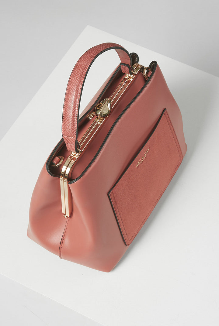 Hannah Melon Framed Bag Tote